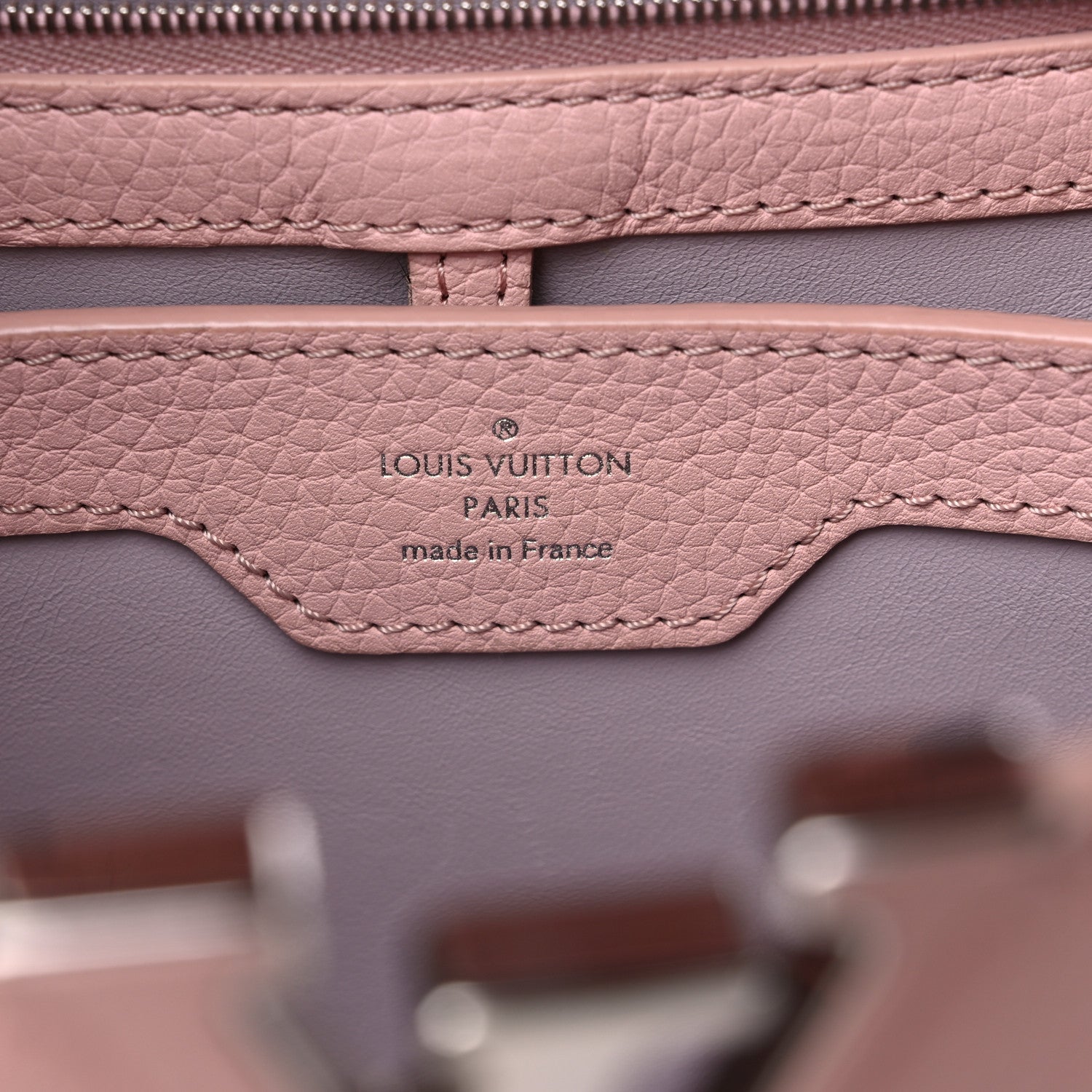 Louis Vuitton Taurillon Flowers Capucines PM Magnolia 6 of 20