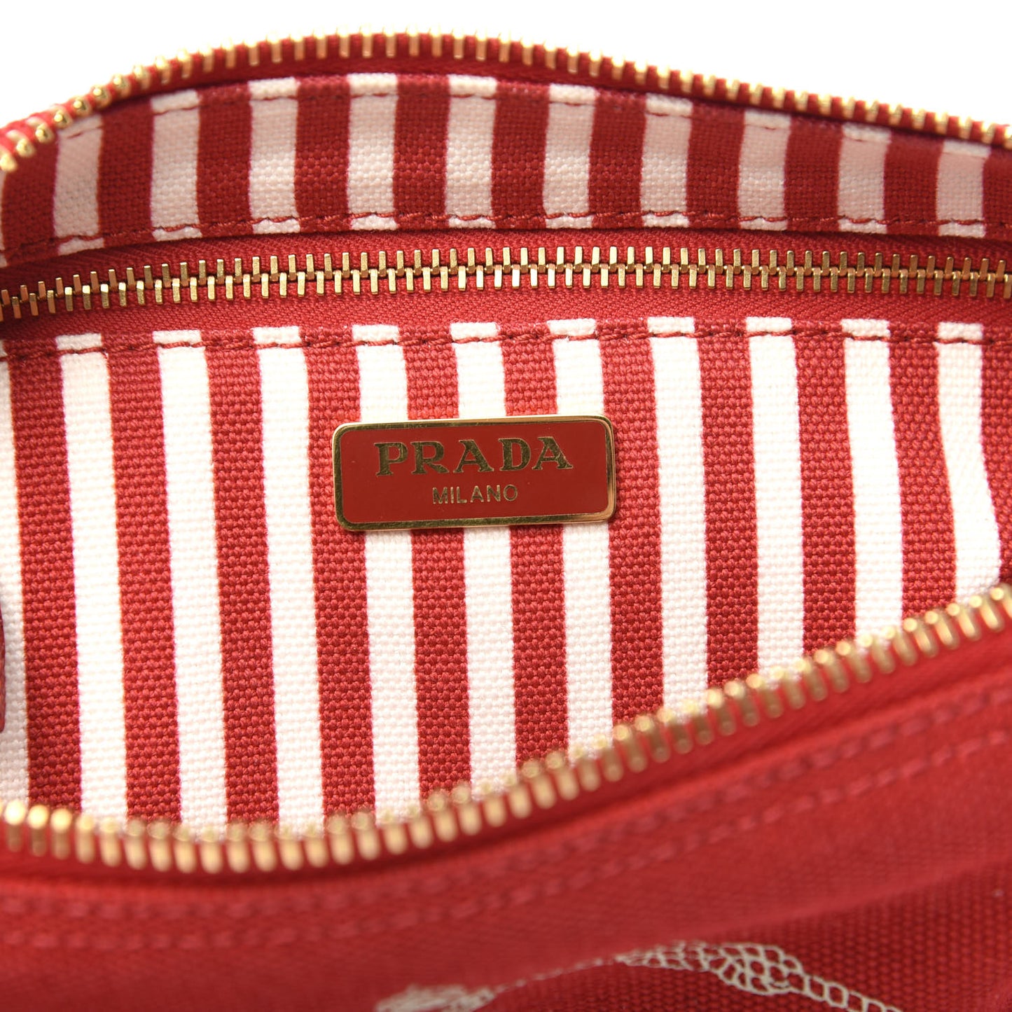 Canvas Canapa Logo Pouch Rosso