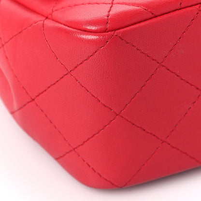 Chanel Lambskin Quilted Mini Square Flap Pink 7 of 8