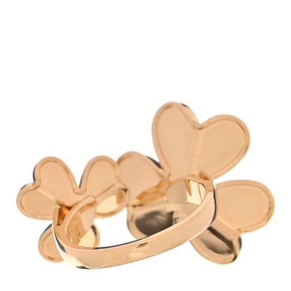 Van Cleef & Arpels 18K Yellow Gold Diamond Frivole Between The Finger Ring 53 6.25 3 of 5