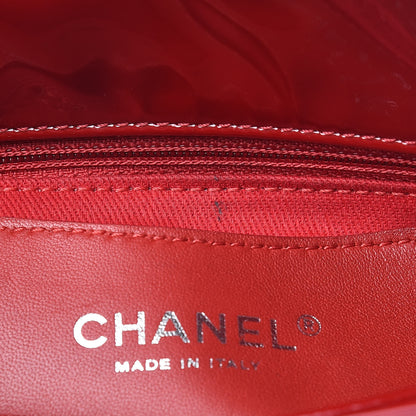 Chanel Patent Quilted Small Just Mademoiselle Bowling Bag Red 8 of 10