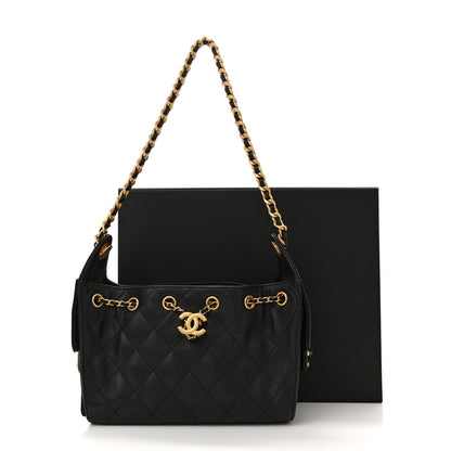 Chanel Caviar Quilted Mini Chanel 25 Handbag Black 15 of 15