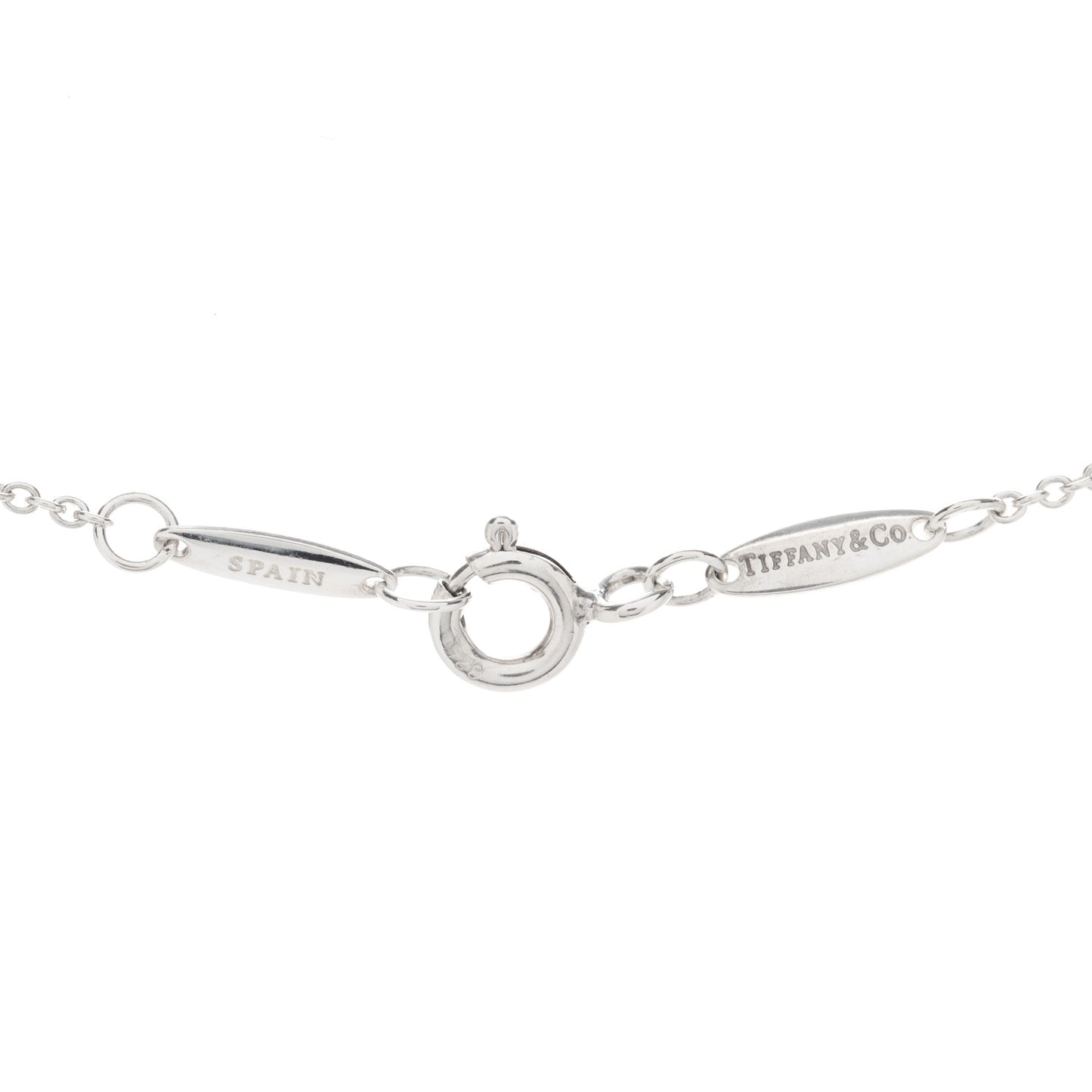 Sterling Silver Diamond .05ct Elsa Peretti Diamonds by the Yard Pendant Necklace