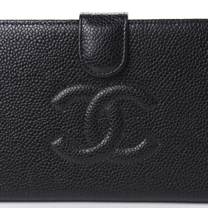 Chanel Caviar Timeless CC French Wallet Black 10 of 10