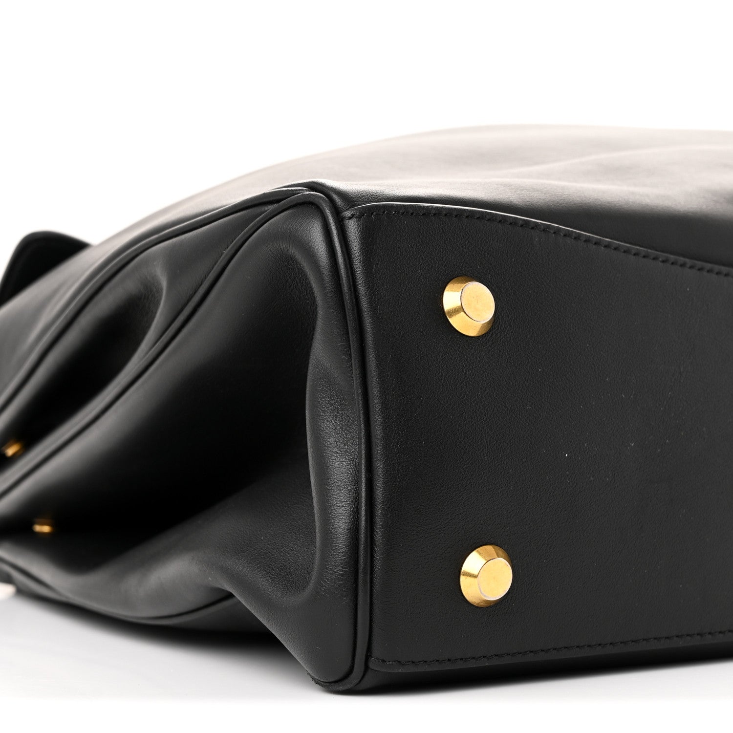 Balenciaga Smooth Calfskin Large Rodeo Top Handle Handbag Black 10 of 11