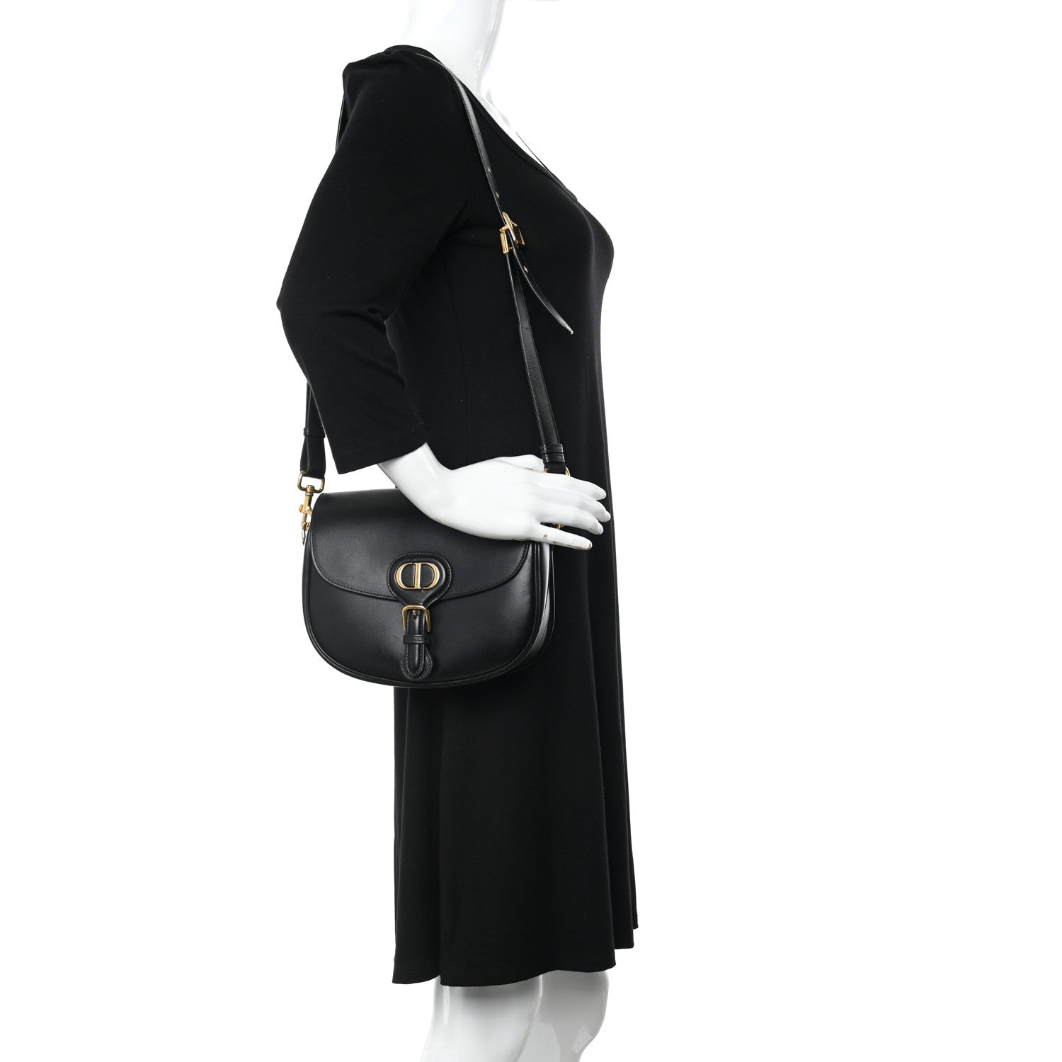 Christian Dior Box Calfskin Medium Bobby Flap Black 2 of 17