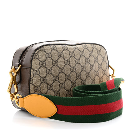 Gucci GG Supreme Monogram Web Neo Vintage Shoulder Bag Beige New Acero Crop 3 of 12