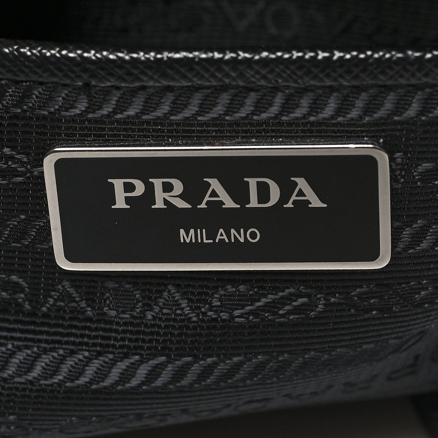 Prada Tessuto Nylon Saffiano Tote Black 6 of 9