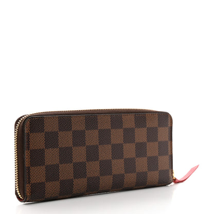 Louis Vuitton Damier Ebene Clemence Wallet Cherry 3 of 8