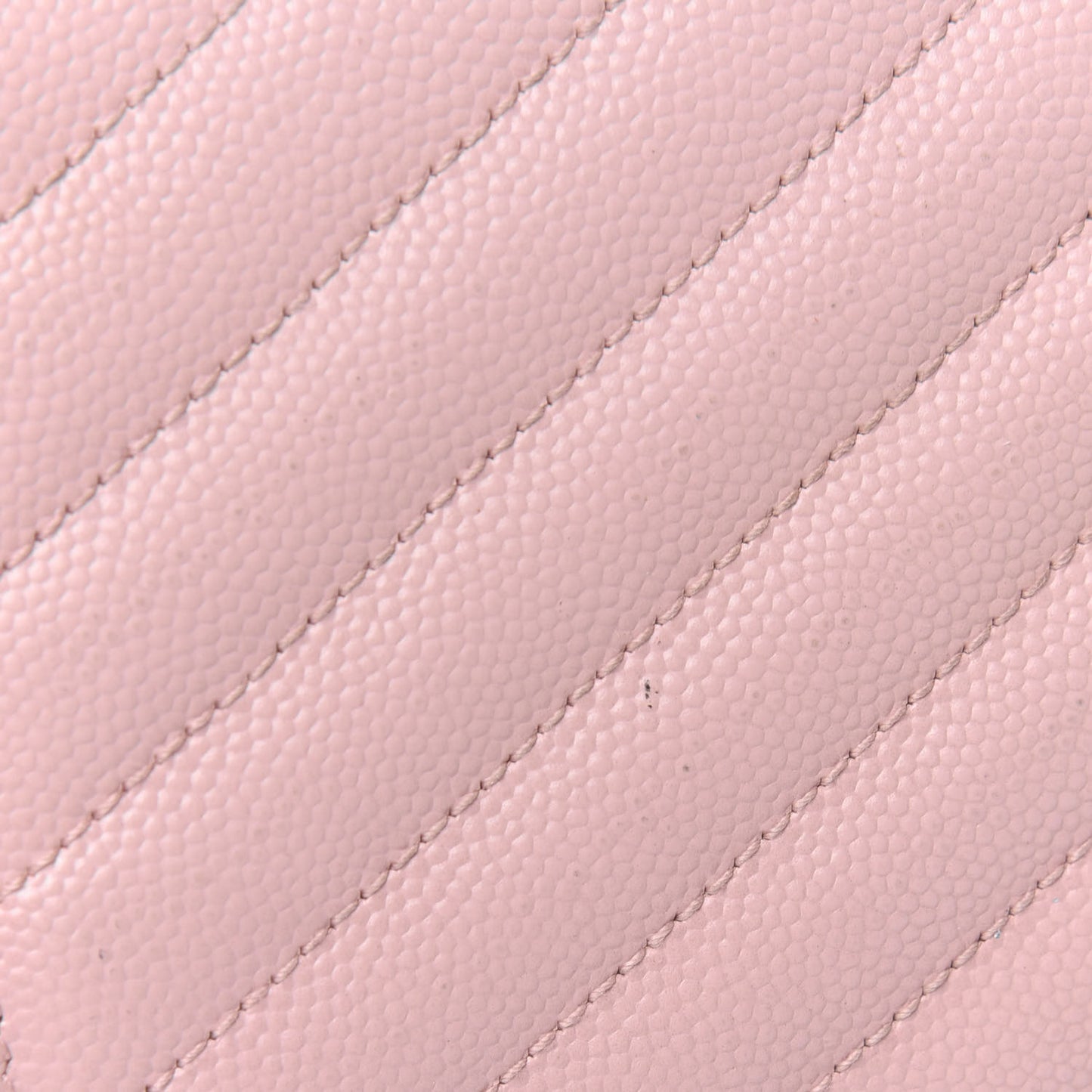 Grain De Poudre Matelasse Chevron Monogram Flap Wallet Pale Pink