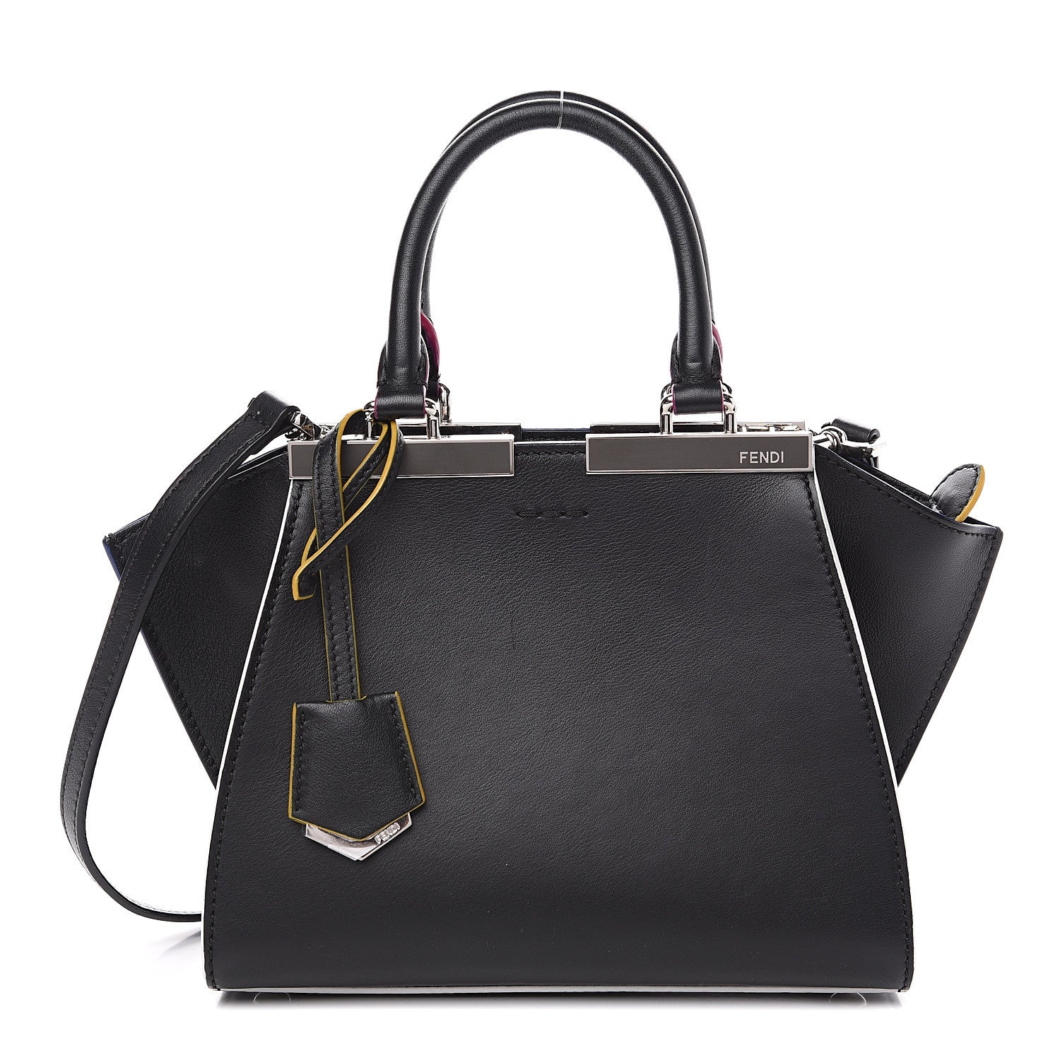 Fendi Vitello Dolce Mini 3Jours Tote Black 1 of 10