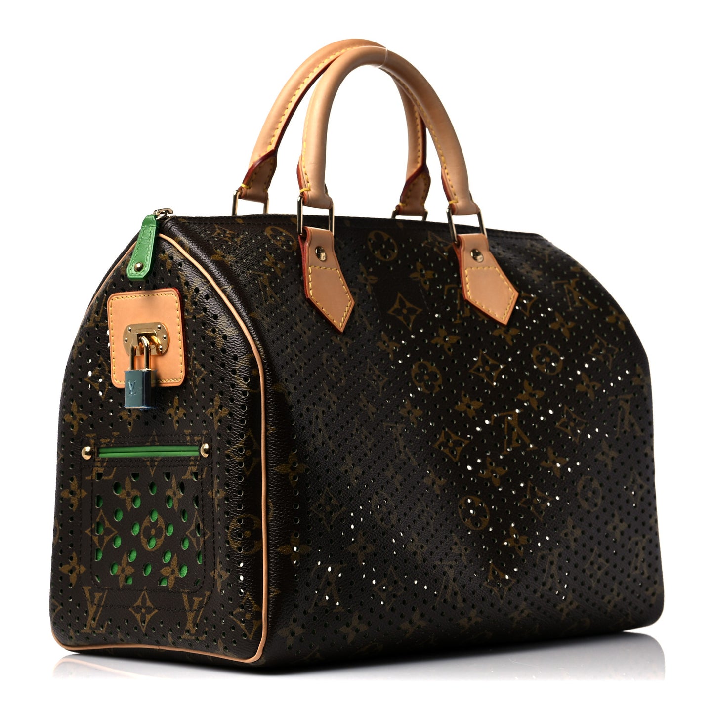 Monogram Perforated Speedy 30 Green