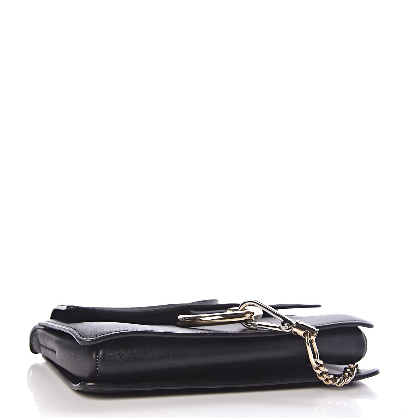 Suede Calfskin Small Faye Shoulder Bag Black