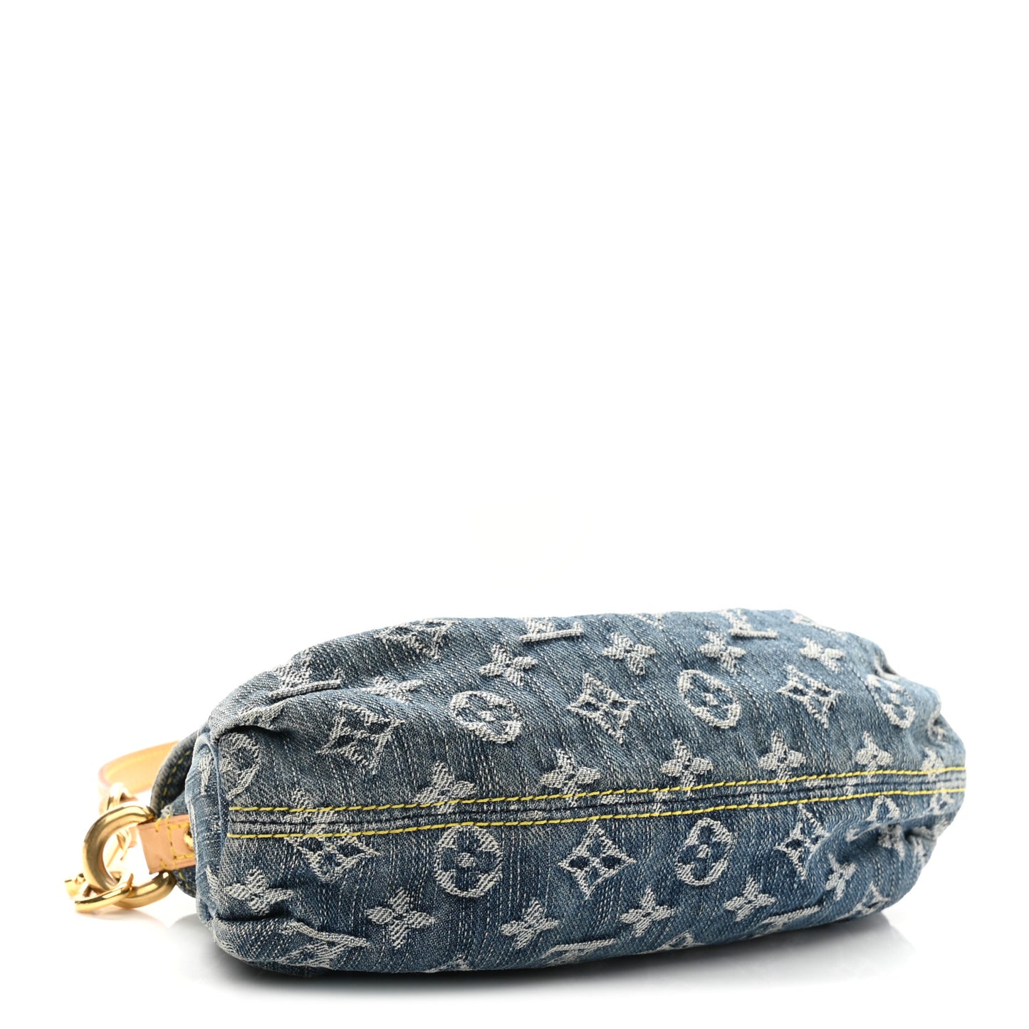 Monogram Denim Mini Pleaty Blue
