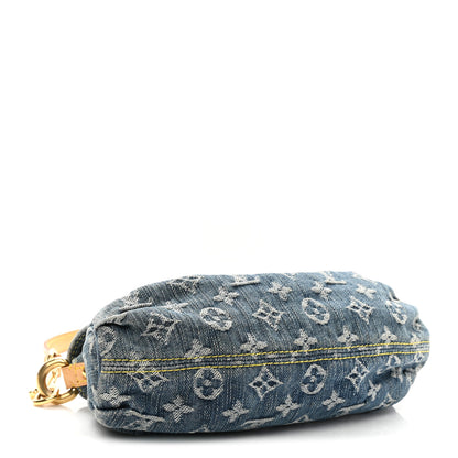 Louis Vuitton Monogram Denim Mini Pleaty Blue 4 of 10