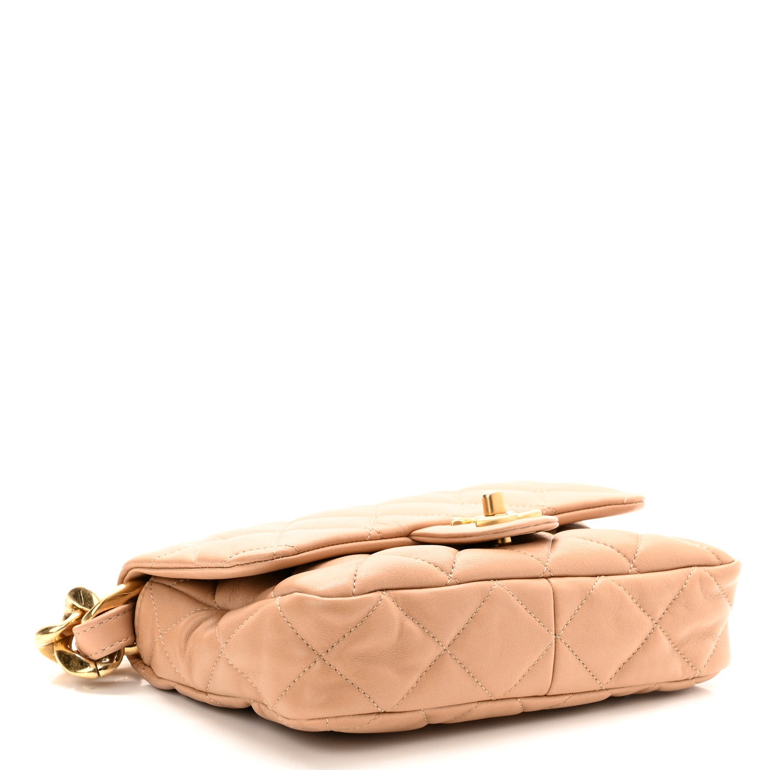 Chanel Lambskin Quilted Small CC Funky Town Flap Beige 4 of 10
