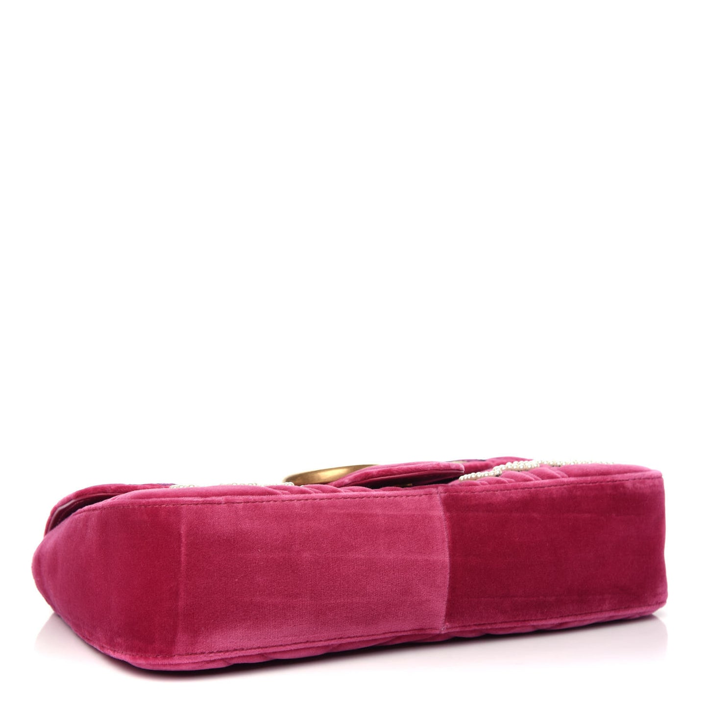 Velvet Matelasse Blind for Love Embroidered Medium GG Marmont Shoulder Bag Light Raspberry Rose Multicolor