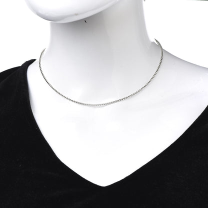 David Yurman Sterling Silver 14K Yellow Gold 1.7mm Baby Box Chain Necklace 15" 2 of 4