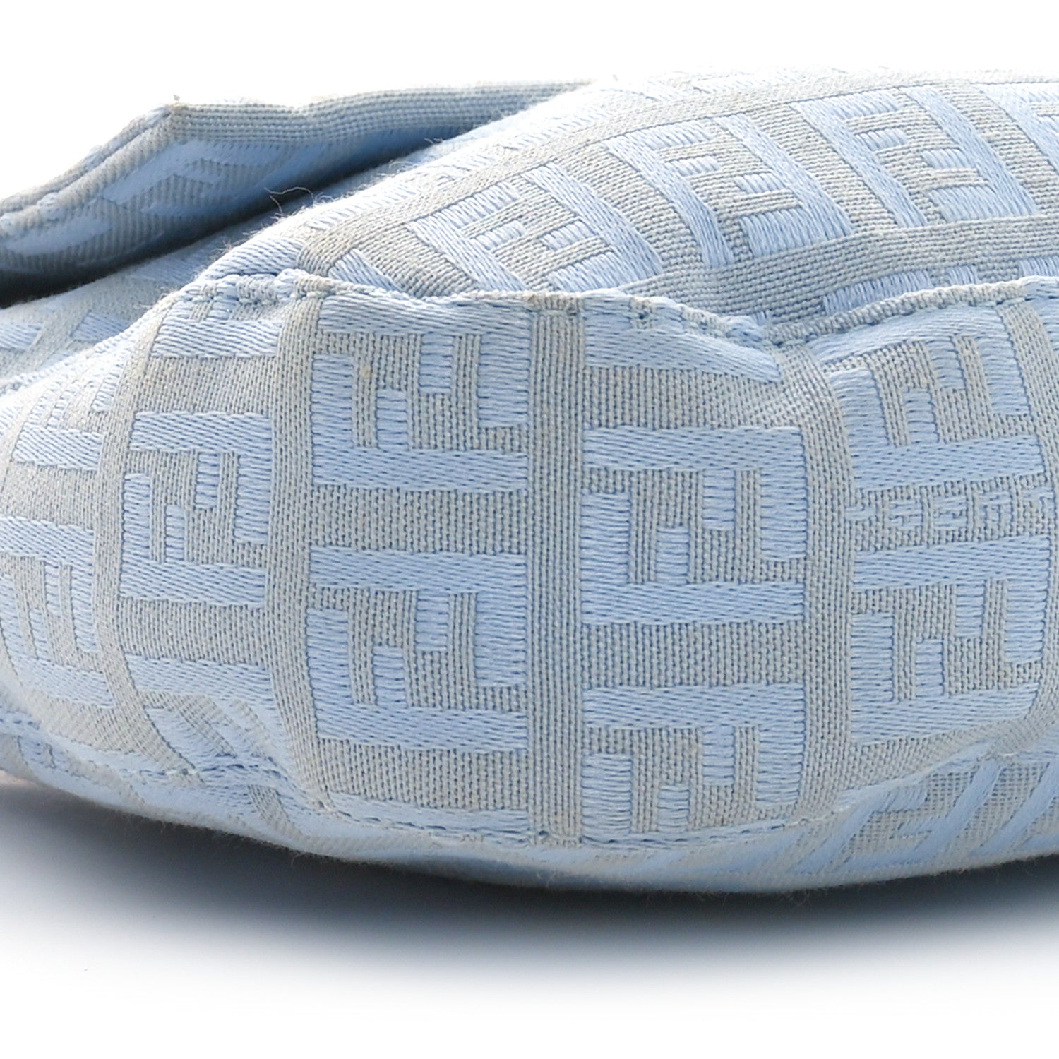 Fendi Zucchino Baguette Blue 8 of 9