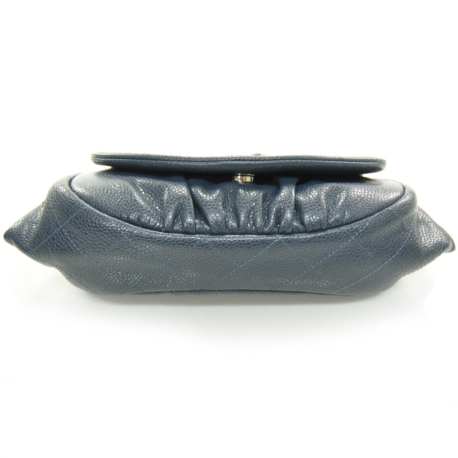 Chanel Caviar Half Moon Wallet On Chain Navy 4 of 11
