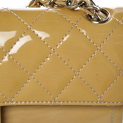 Chanel Patent Quilted Medium Double Flap Beige 13 of 13