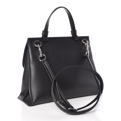 Gucci Cellarius Calfskin Small Bamboo Daily Top Handle Bag Black 3 of 8