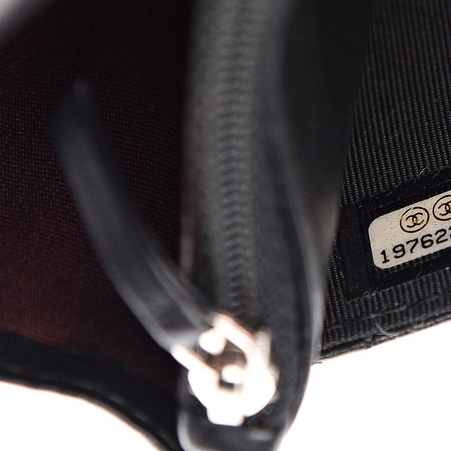 Lambskin Quilted Wallet On Chain WOC Black