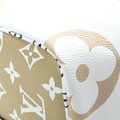 Louis Vuitton Monogram Giant Speedy Bandouliere 30 Kaki Beige 8 of 11