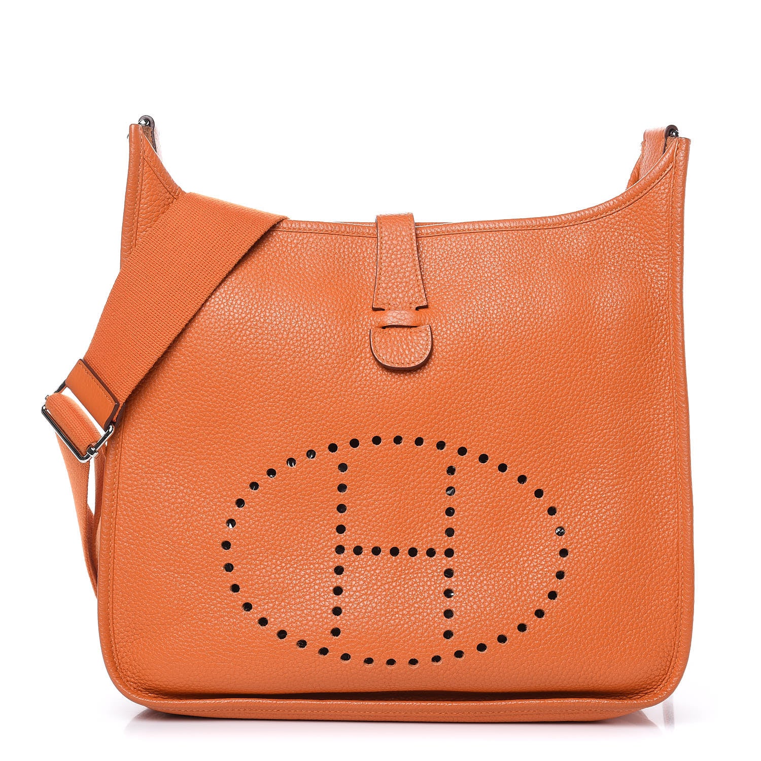 Hermes Taurillon Clemence Evelyne III GM Orange 1 of 13