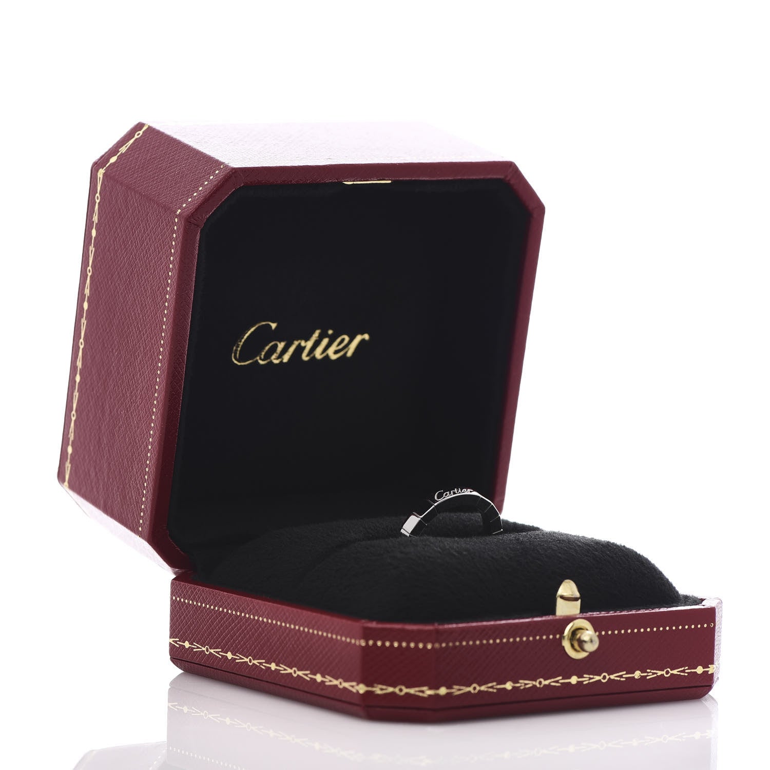 Cartier 18K White Gold Lanieres Ring 51 5.75 5 of 5