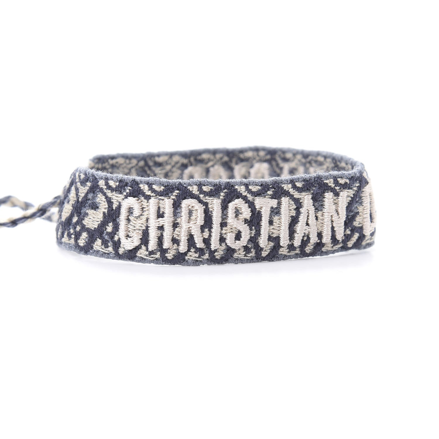 Christian Dior Woven Cotton J'Adior Friendship Bracelet Blue 4 of 5