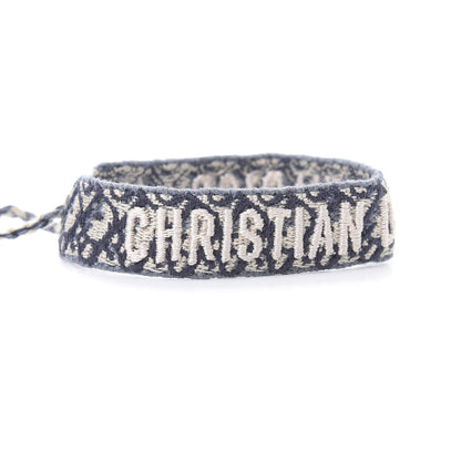 Christian Dior Woven Cotton J'Adior Friendship Bracelet Blue 4 of 5
