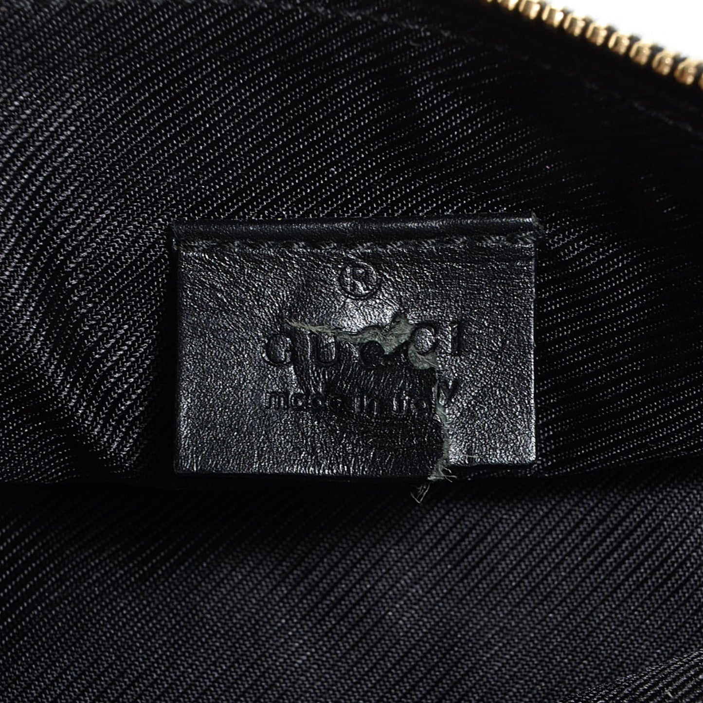 Guccissima Small Cosmetic Case Black