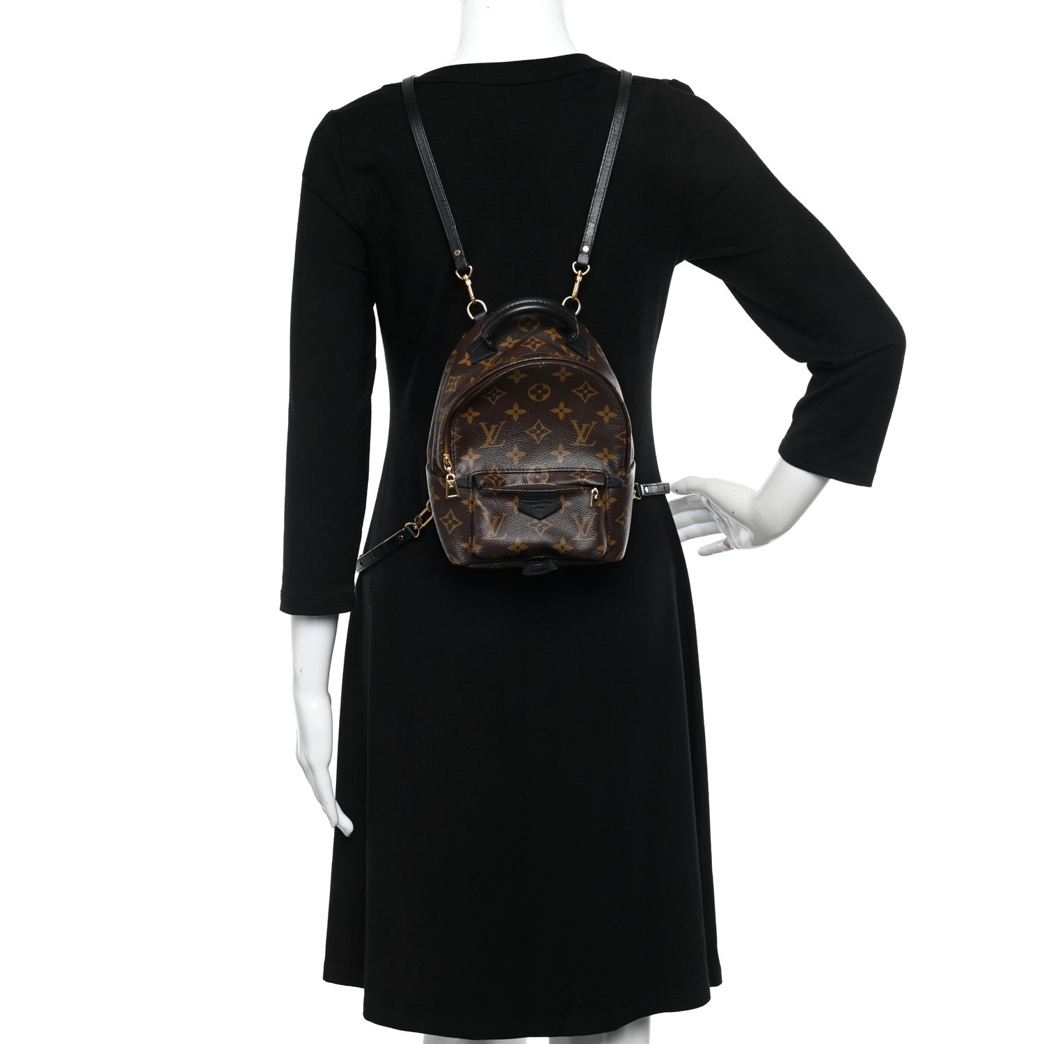 Louis Vuitton LOUIS VUITTON Monogram Palm Springs Backpack Mini 2 of 9