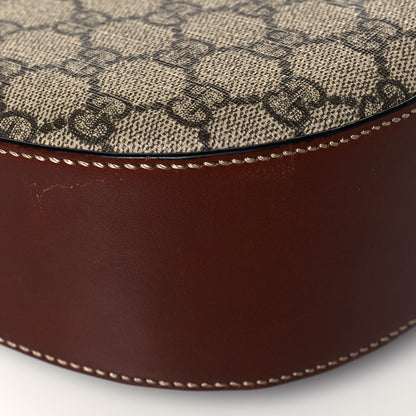 Gucci GG Supreme Monogram Web Medium Padlock Messenger Shoulder Bag Black 11 of 19