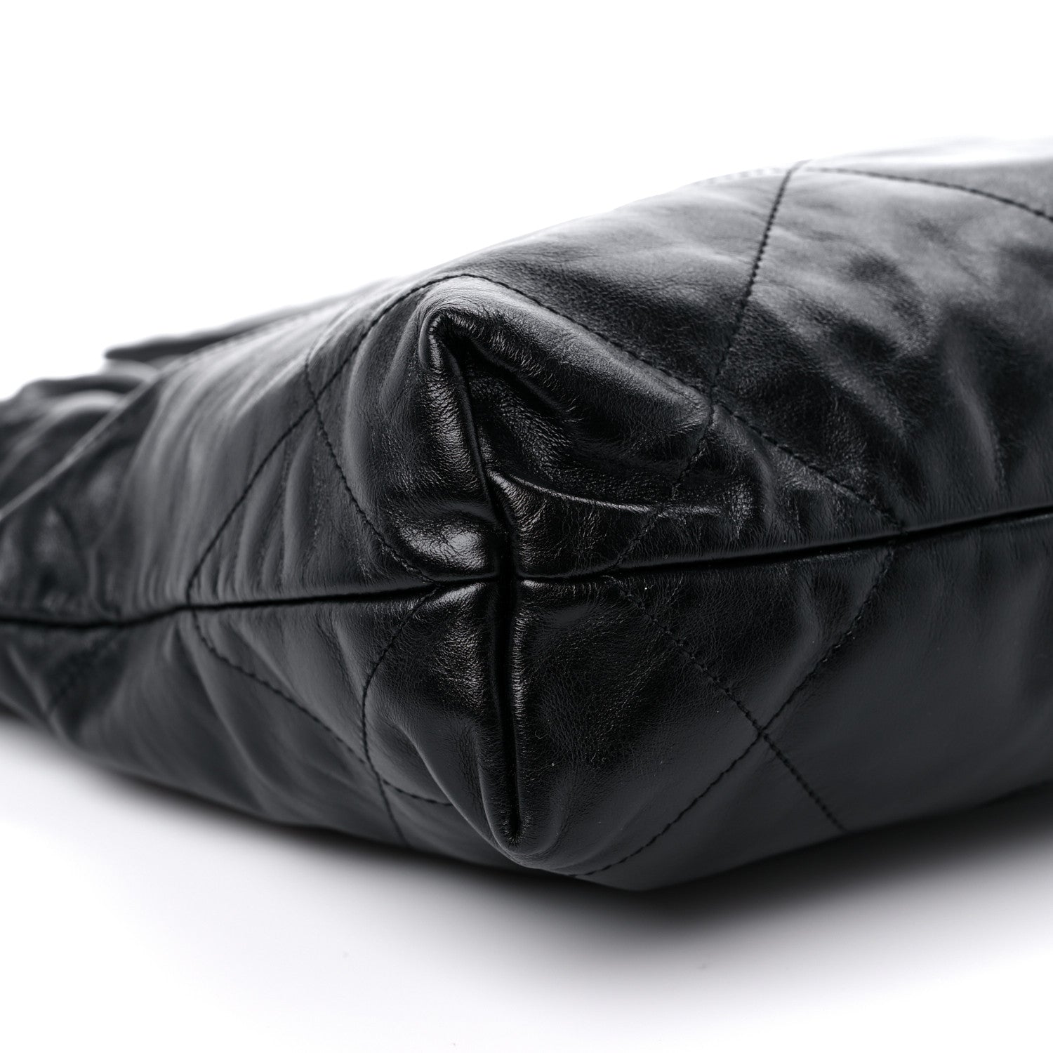 Chanel Shiny Calfskin Quilted Small Chanel 22 Black 9 of 11