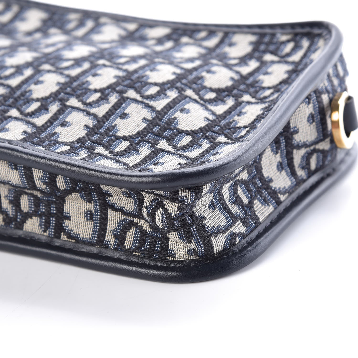 Christian Dior Oblique Diorquake Clutch Blue 8 of 8