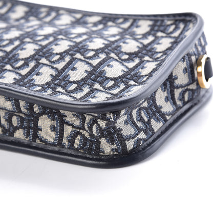 Christian Dior Oblique Diorquake Clutch Blue 8 of 8