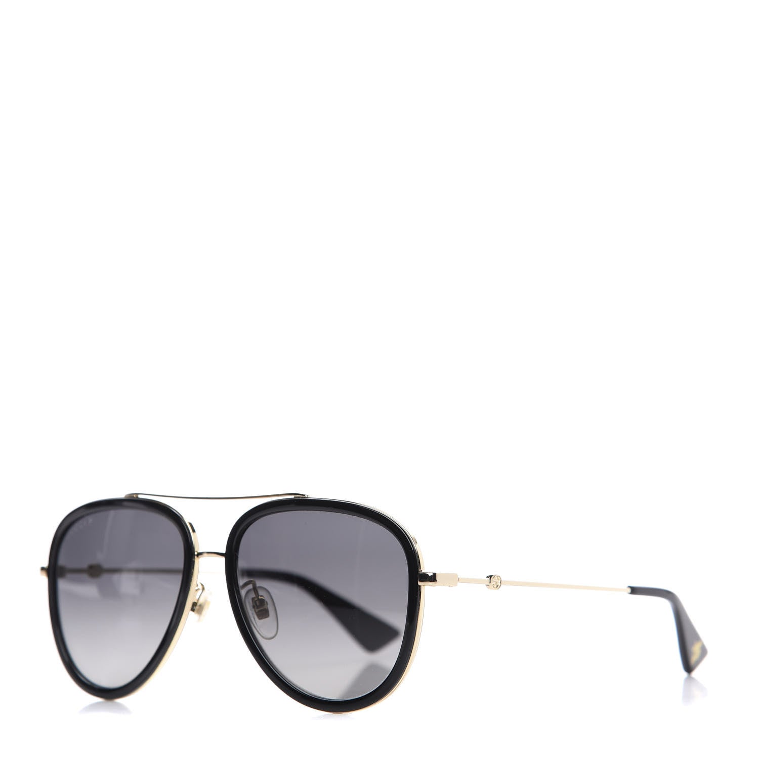 Gucci Aviator Sunglasses GG0062S Black Gold 1 of 7