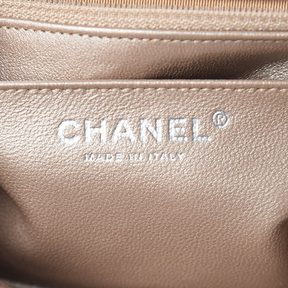 Chanel Metallic Lambskin Quilted Mini Square Flap Light Gold 8 of 10