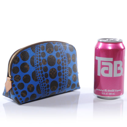 Louis Vuitton Monogram Kusama Pumpkin Dots Cosmetic Pouch Blue 2 of 6
