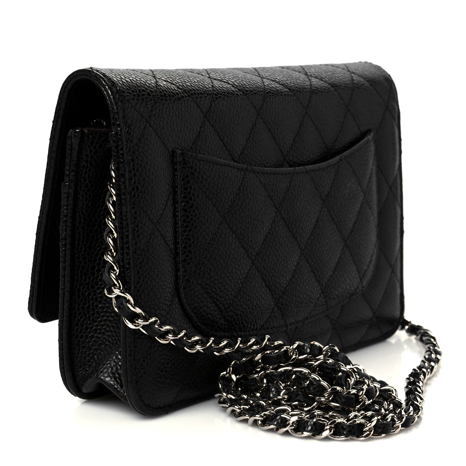 Chanel Caviar Quilted Wallet On Chain WOC Black 3 of 11