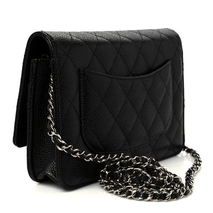 Chanel Caviar Quilted Wallet On Chain WOC Black 3 of 11