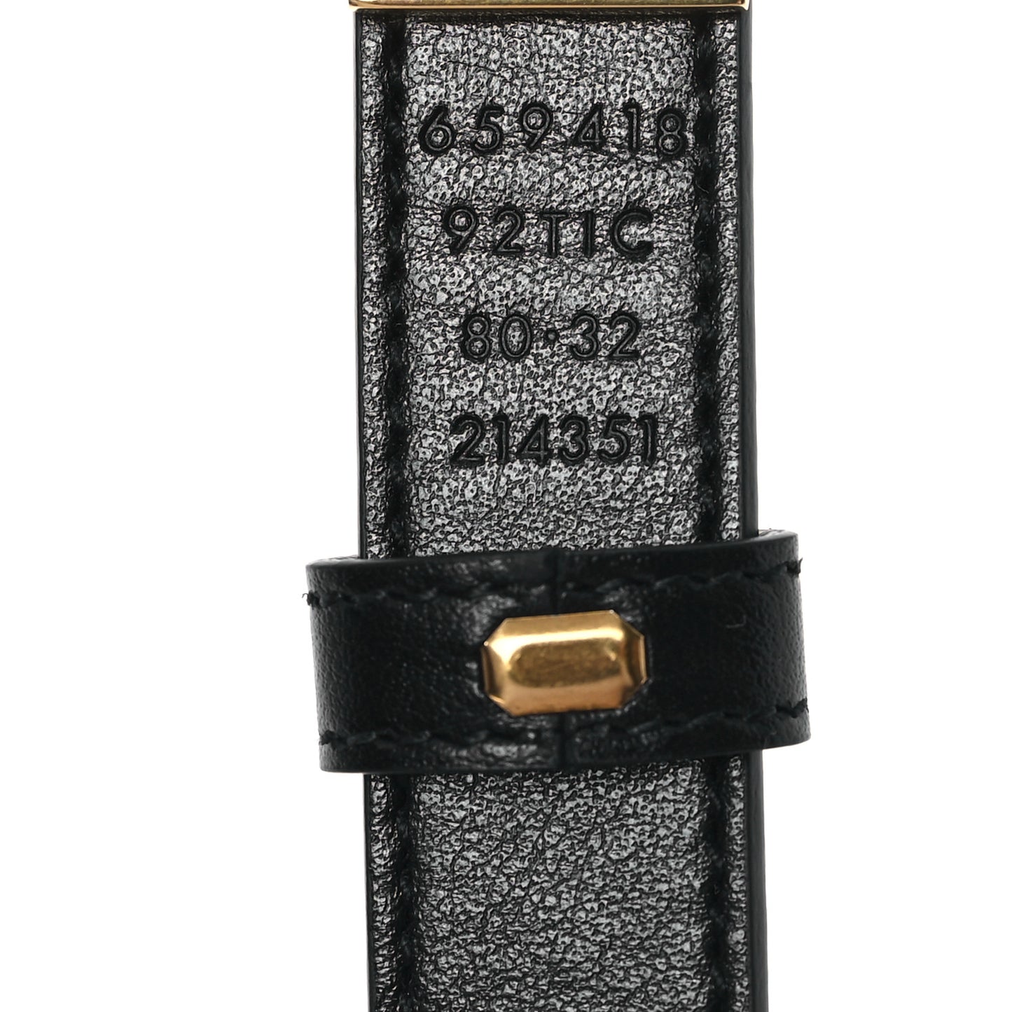 Calfskin GG Supreme Monogram Double G Reversible 20mm Belt 80 32 Beige Ebony Black