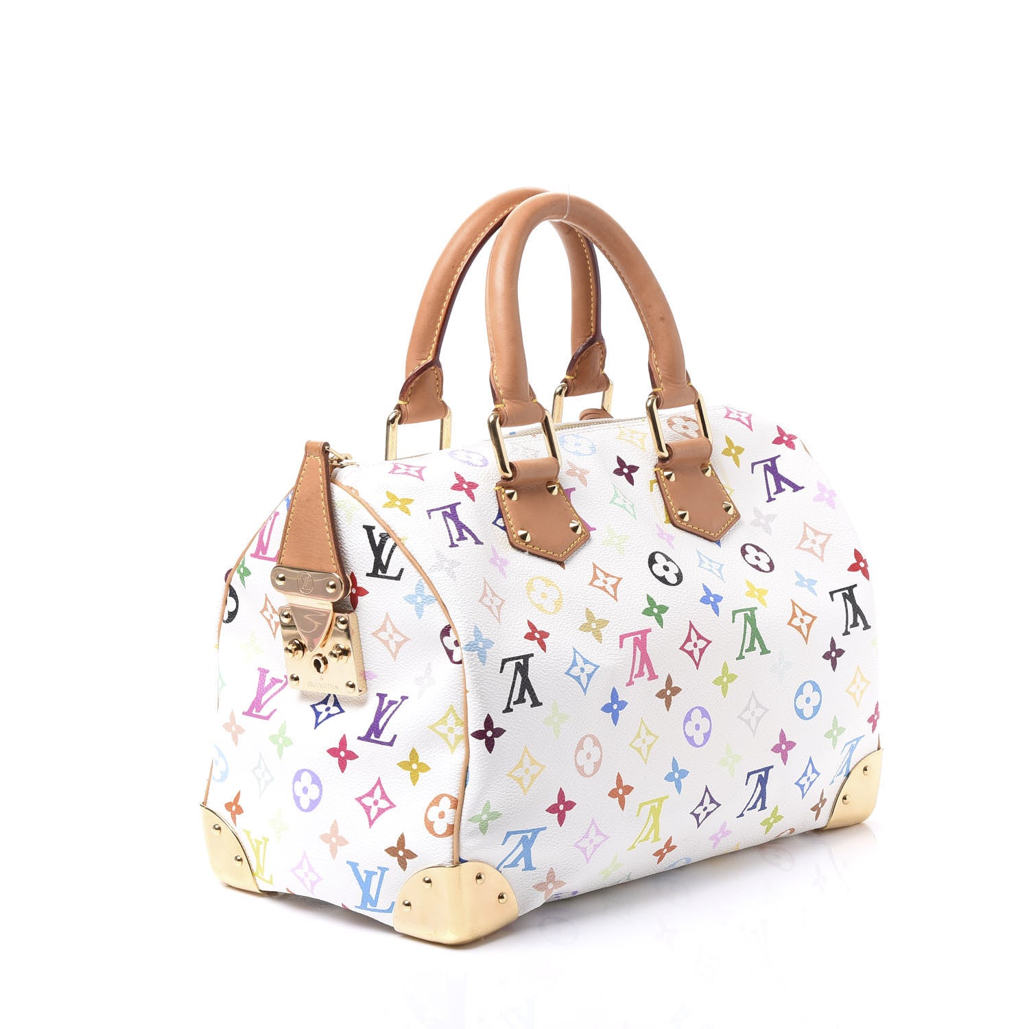 Louis Vuitton Monogram Multicolor Speedy 30 White 2 of 11