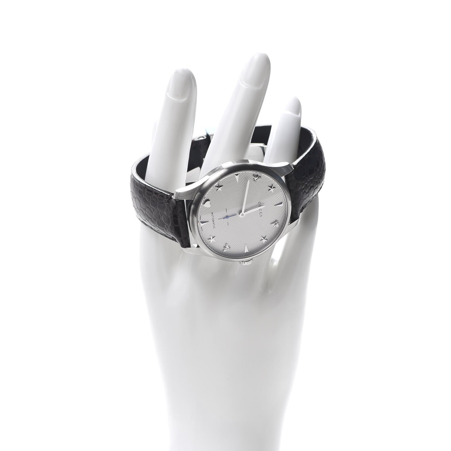 Gucci Stainless Steel Alligator 40mm G-Timeless Charm Automatic Watch 2 of 7