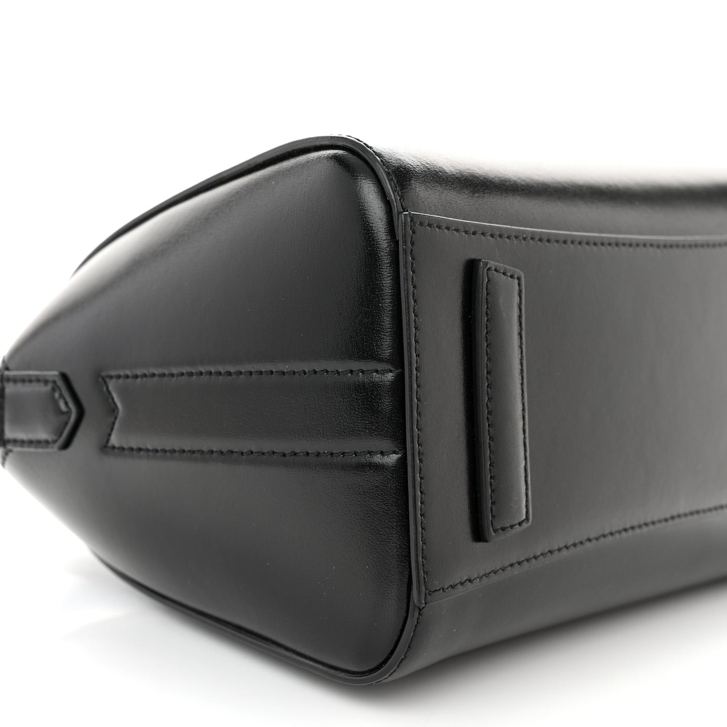 Shiny Lord Calfskin Mini Antigona Black