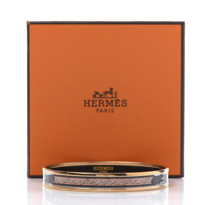 Hermes Enamel Printed Narrow Festival des Amazones Bracelet 65 6 of 6