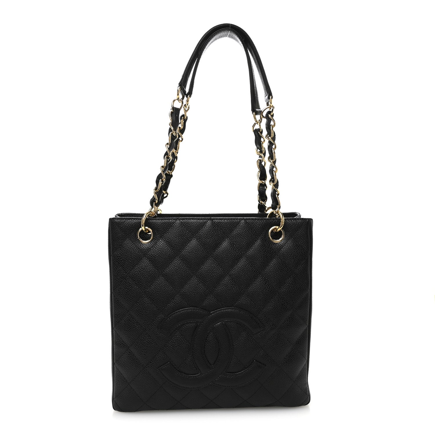 Chanel Caviar Quilted Petit Shopping Tote PST Black 1 of 10