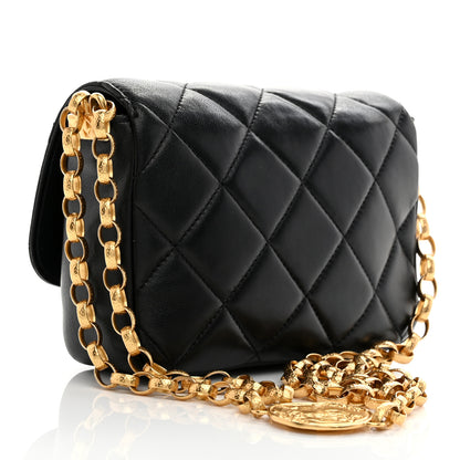 Chanel Lambskin Quilted Small CC Coin Flap Bag Black 3 of 10